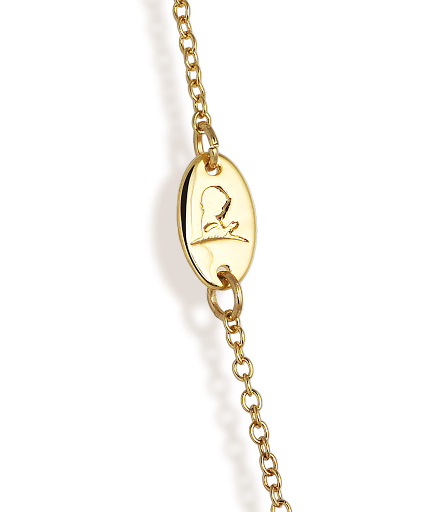 Open Heart Logo Necklace - Gold